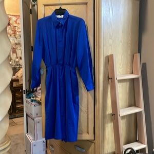 Vintage ms chaus royal blue dress size 6